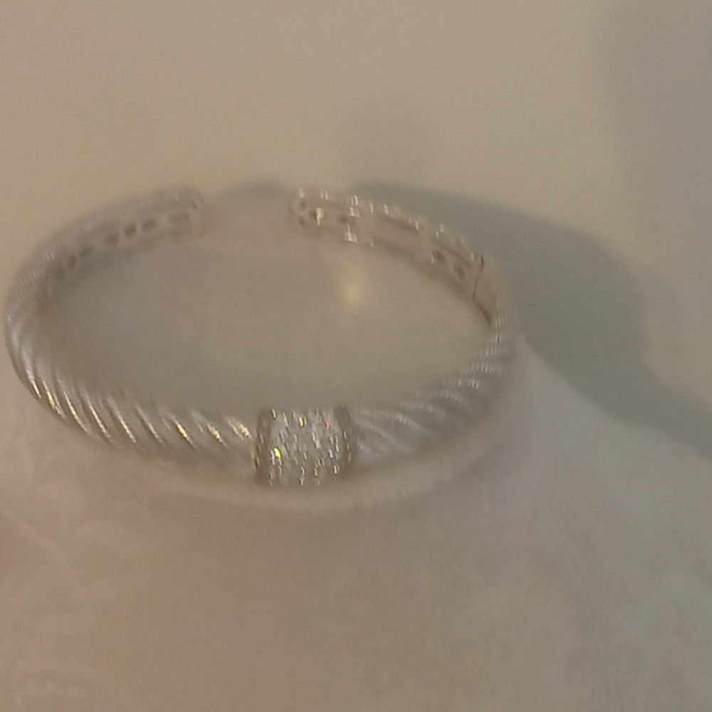 Judith Ripka beautiful silver bracelet